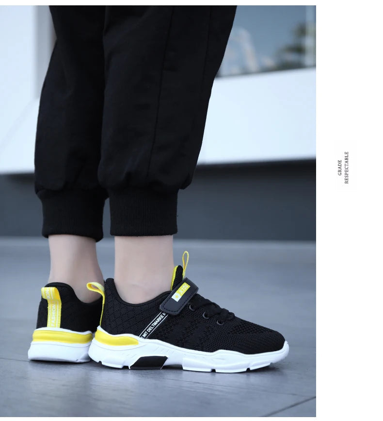 Chaussures de Course en Maille Respirante pour Enfant Garçon et Fille, Baskets Confortables et Décontractées à la Mode MAEJORKEN