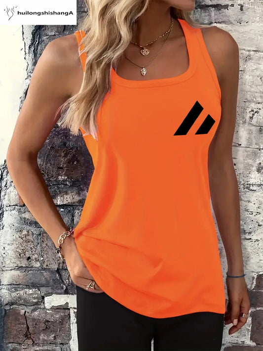 Débardeur imprimé en maille pour femme, motif attrape-rêves, ample et personnalisé, confortable, sans manches, idéal pour l'été du M au 3XL MAEJORKEN