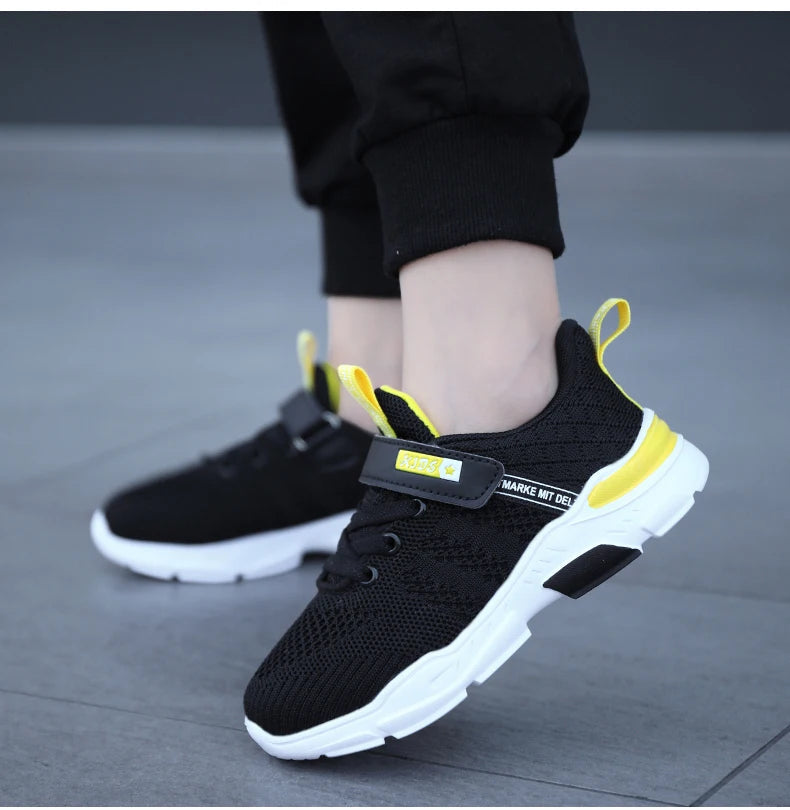 Chaussures de Course en Maille Respirante pour Enfant Garçon et Fille, Baskets Confortables et Décontractées à la Mode MAEJORKEN