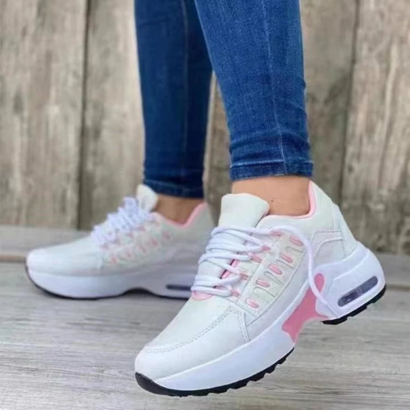Chaussures en maille pour femmes baskets respirant course sport femmes chaussures de Tennis randonnée en plein air formation femme chaussures de sport semelle souple MAEJORKEN
