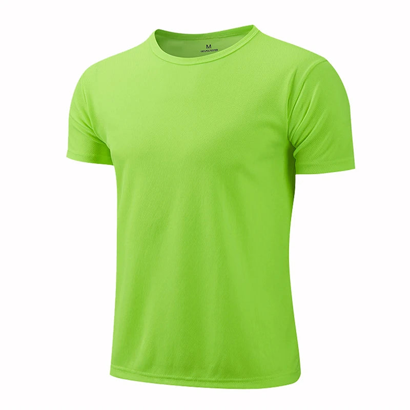 T-shirt de sport à manches courtes à séchage rapide pour hommes et femmes, maillot de gym, chemise de fitness, t-shirt de course, vêtements de sport respirants pour adolescents MAEJORKEN