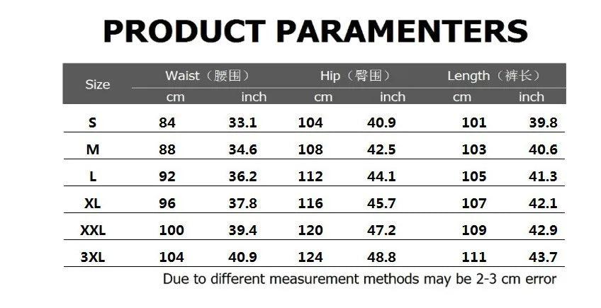 Pantalon Slim couleur unie du S au 3XL