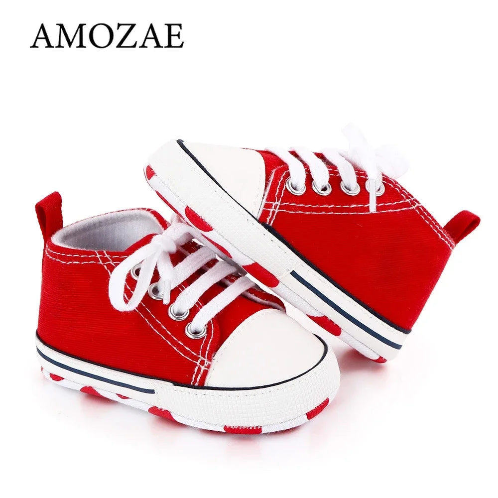 Bébé classique sport baskets nouveau-né bébé garçons filles imprimer premiers marcheurs chaussures infantile enfant en bas âge anti-dérapant bébé chaussures pré-marcheurs MAEJORKEN