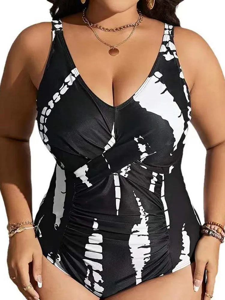 Grande taille maillot de bain femme une pièce Bikini Push Up 2024 taille haute maillots de bain femmes maillot de bain plage maillot de bain Monokini MAEJORKEN