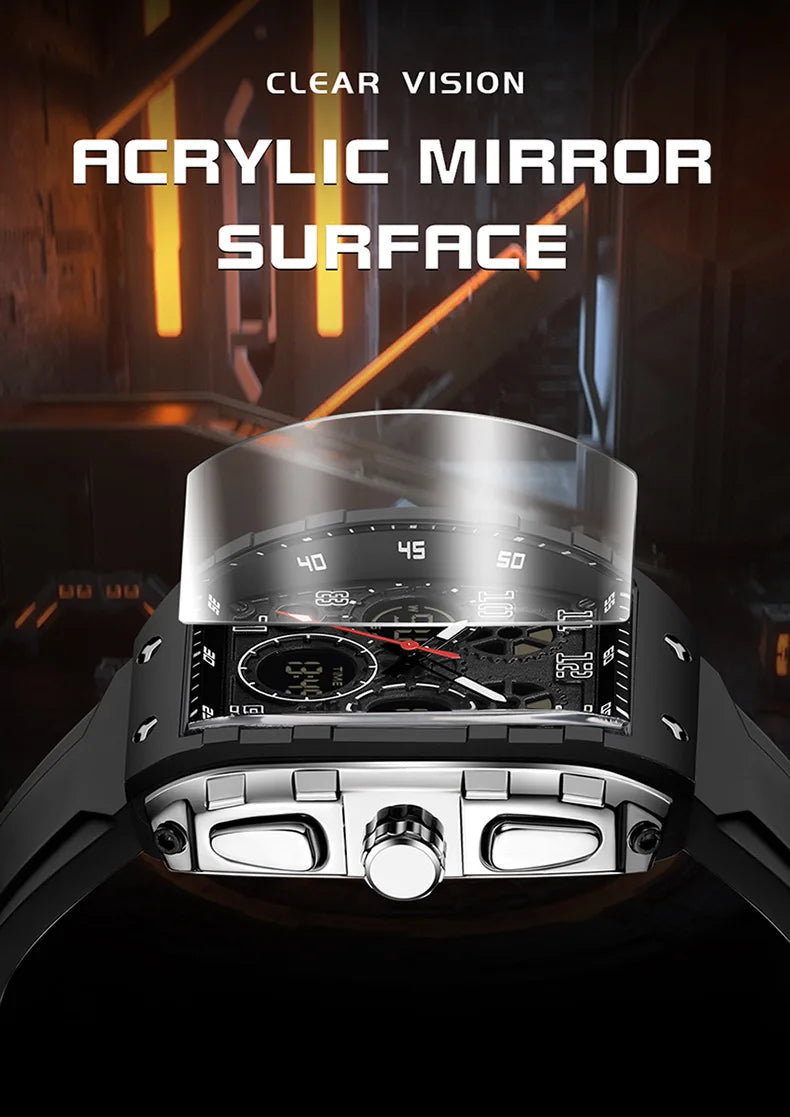 2025 marque hommes montre électronique montre numérique multifonctionnel réveil mode tendance Silicone étanche mâle mode horloge MAEJORKEN