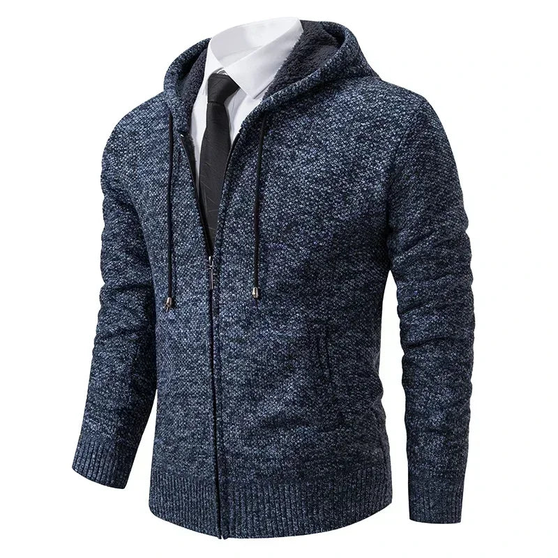 Cardigan zippé avec poche confortable et stylé du M au 4XL
