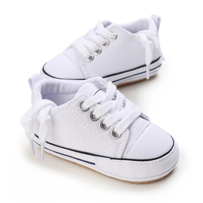 MRovior-Baskets en Toile pour Bébé Garçon et Fille de 0 à 18 Mois, Chaussures Confortables, Souples, Unisexes MAEJORKEN