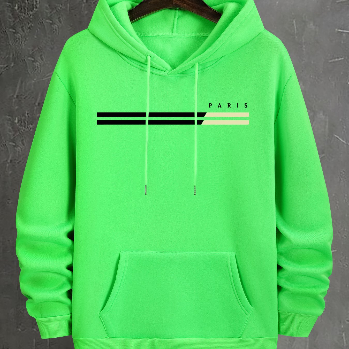 Sweat à capuche homme imprimé graphique (paris) du 2XL au 5XL