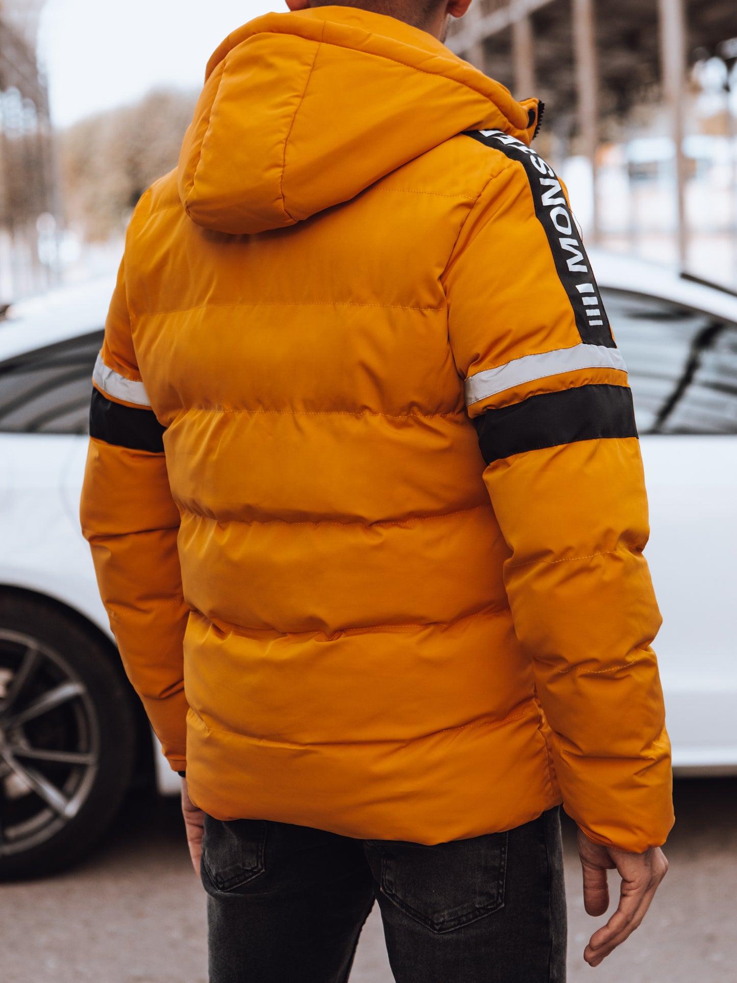 Blouson d hiver avec capuche amovible col montant du M au 2XL