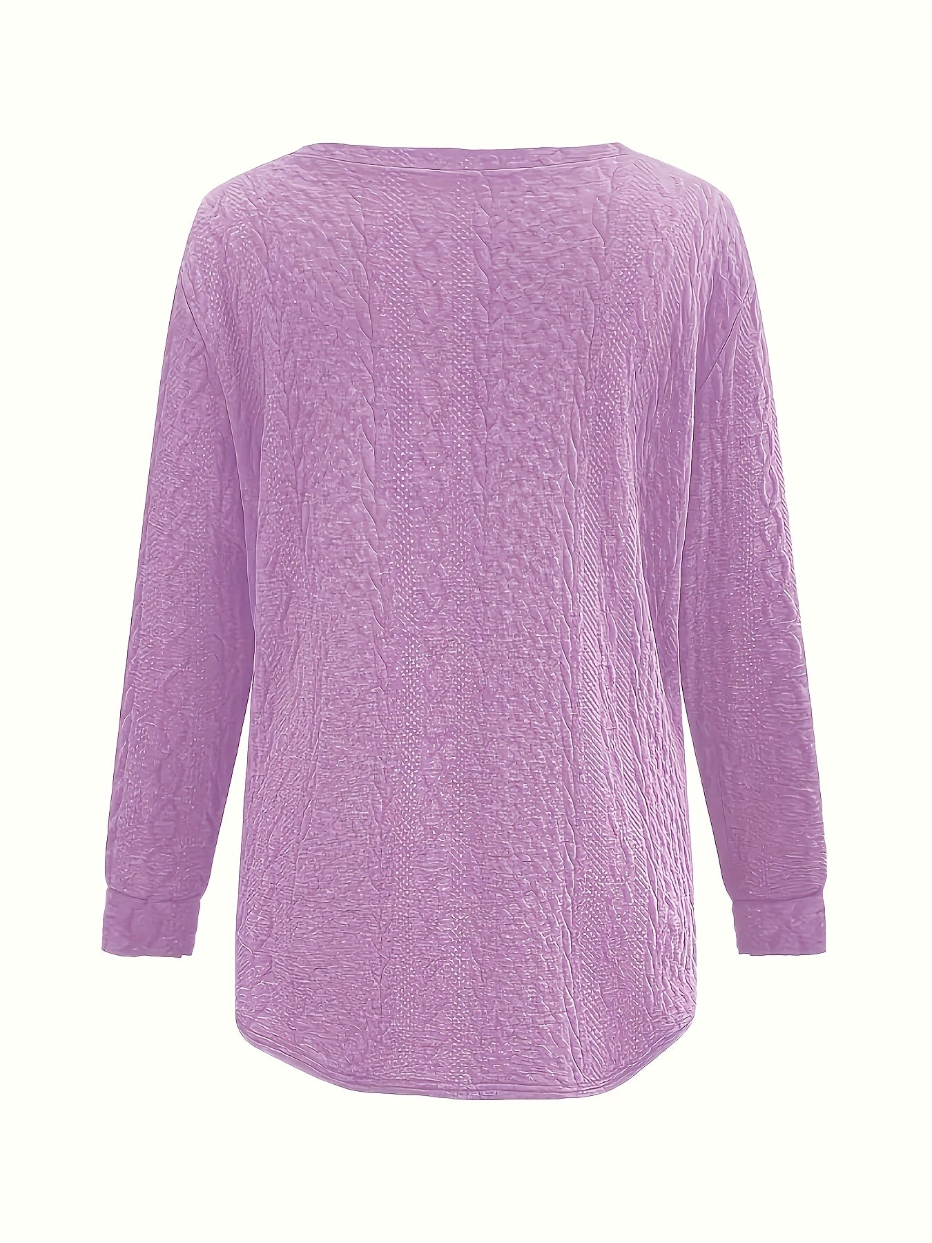 Pull à col rond de couleur unie 1XL au 5XL