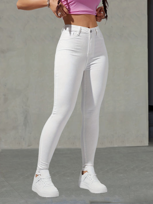 Jeans skinny extensibles taille haute pour femmes du XS au 2XL