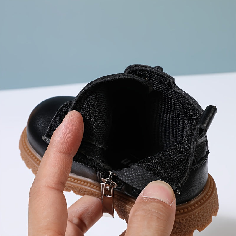 Bottes à la mode avec fermeture éclair latérale pour bébé garçons du 16 au 25 MAEJORKEN