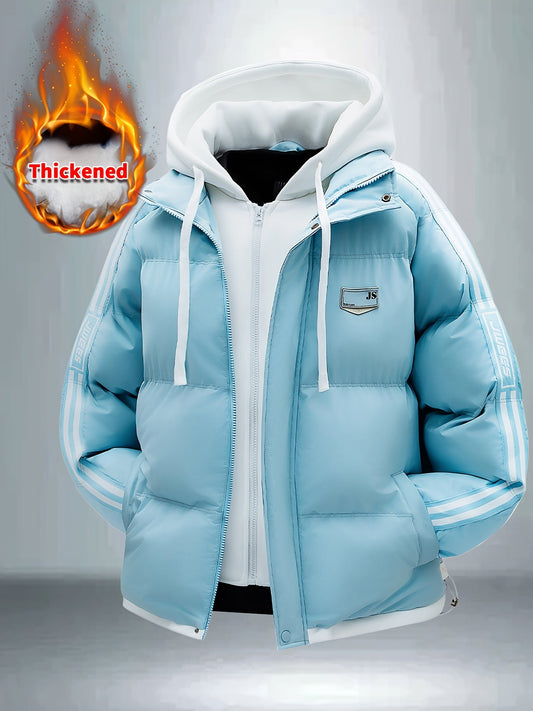 Blouson à capuche épais avec fermeture à glissière du S au 2XL MAEJORKEN