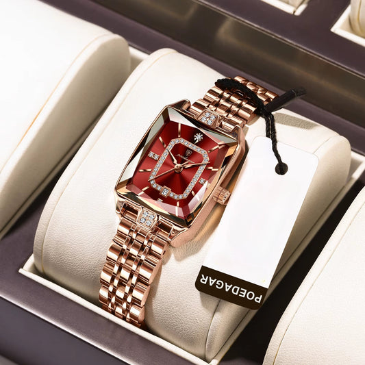 Montre à quartz élégante en acier inoxydable avec cadran lumineux ( coffret non inclus ) MAEJORKEN