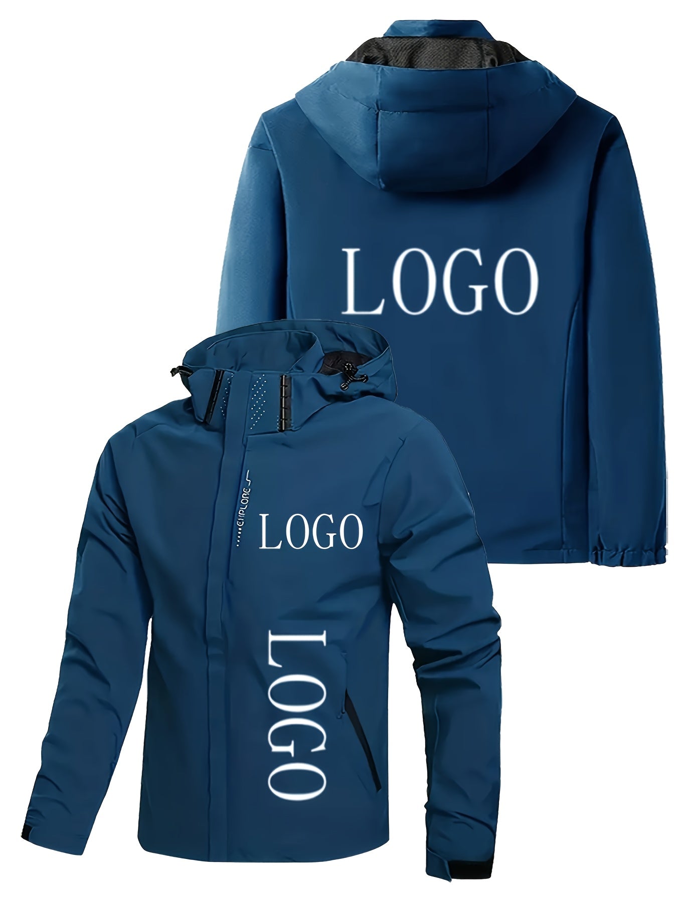 Blouson à capuche logo personnalisé du S au 3XL