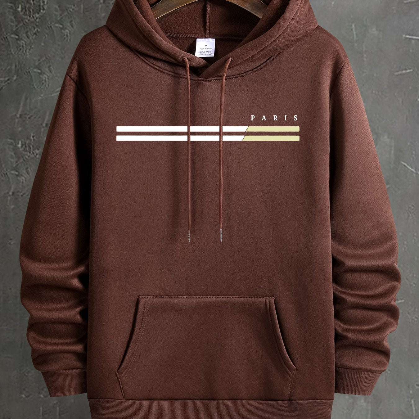 Sweat à capuche homme imprimé graphique (paris) du 2XL au 5XL