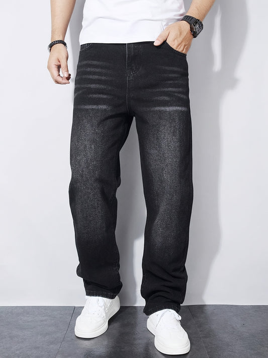 Jean droit en denim classique non extensible garçons du 13 au 16 ans