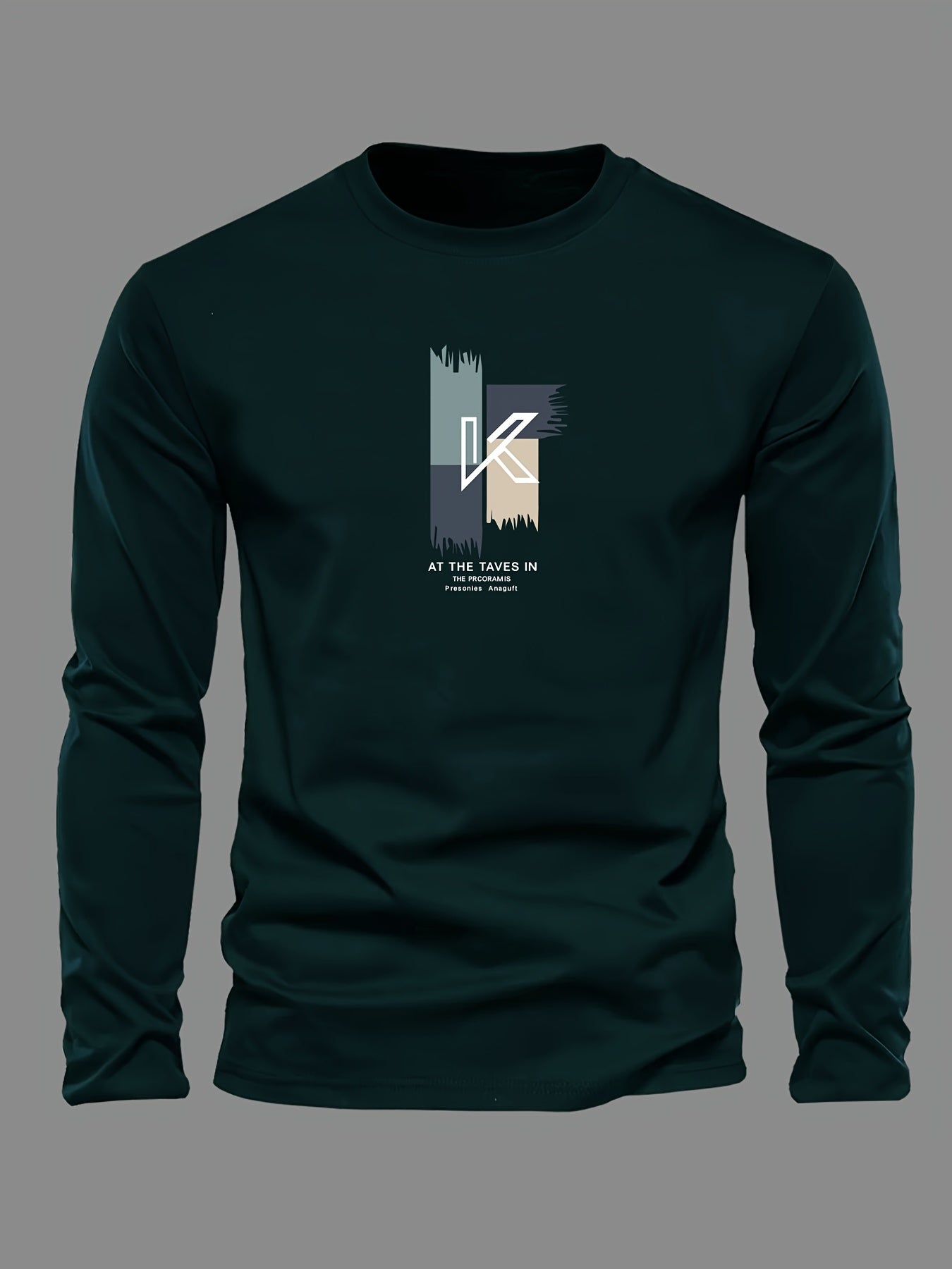 Lot de 3 t-shirts à manches longues 100% coton col rond du XS au 2XL