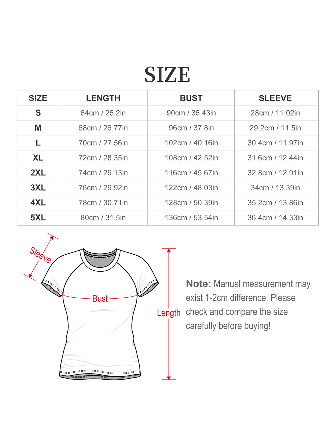 Haut décontractée à col rond et manches courtes grande taille du L au 6XL