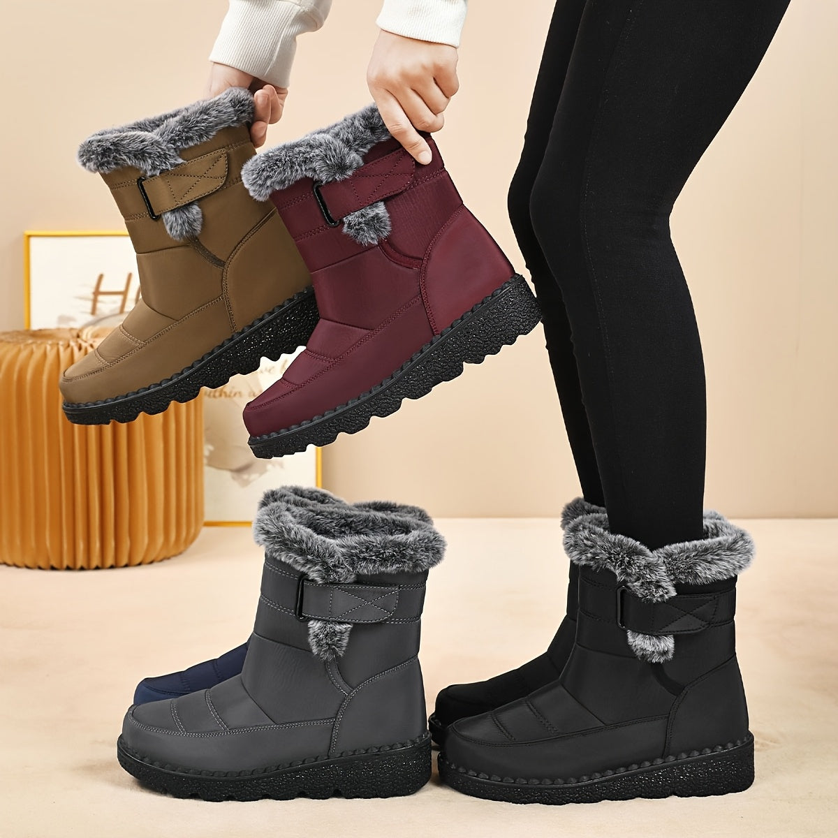 Bottes femmes doublées polaire du 35 au 41 MAEJORKEN