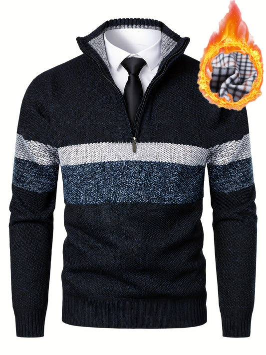 Pull en tricot grande taille à col montant du 2XL au 6XL
