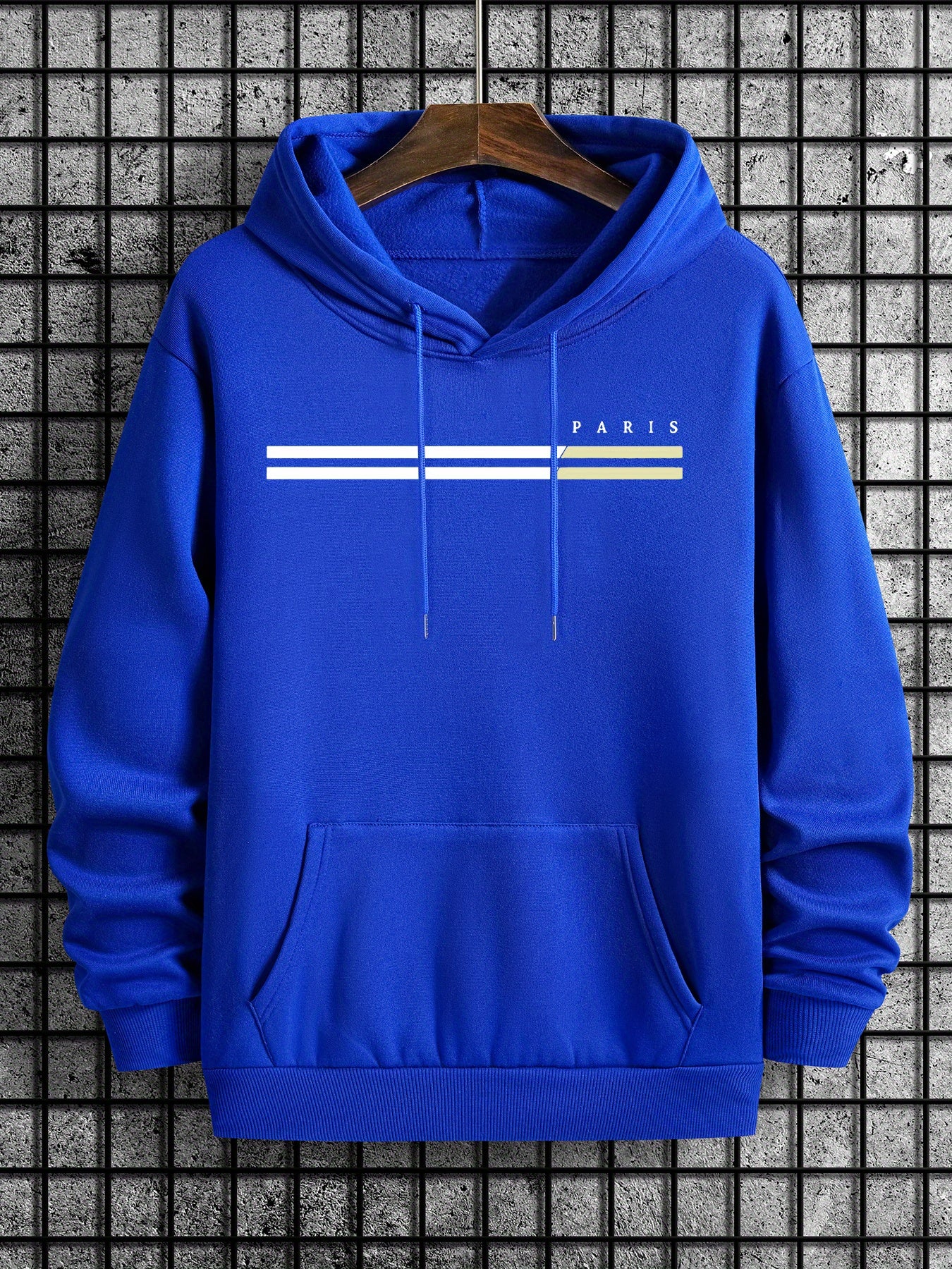 Sweat à capuche homme imprimé graphique (paris) du 2XL au 5XL