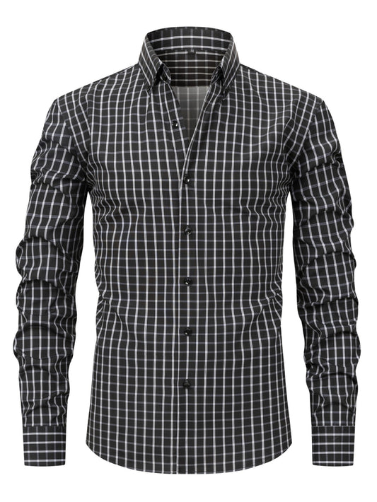 Chemise à carreaux manches longues du M au 2XL