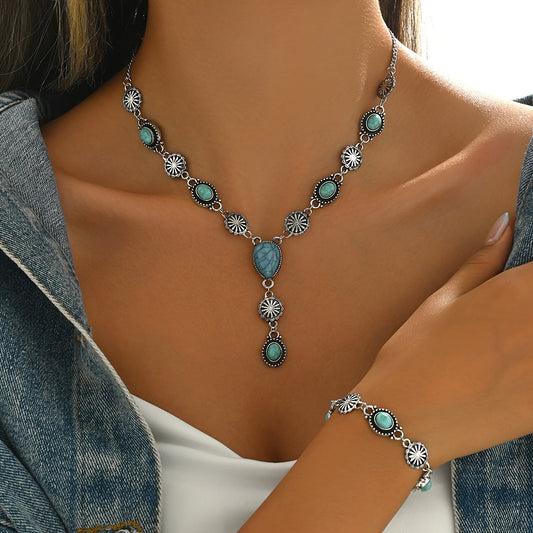 Collier +bracelet ou boucles d oreilles style bohème ( boitier non inclus ) MAEJORKEN