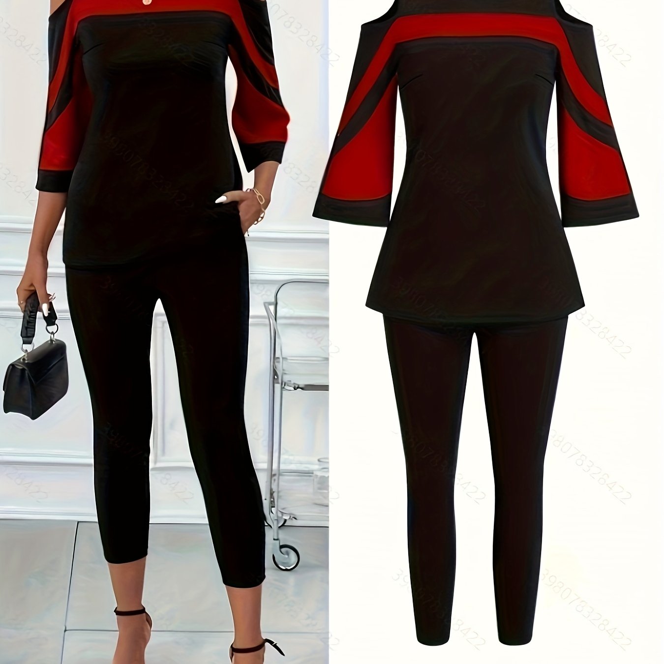 Ensemble tailleur et pantalon élégant du S au 2XL