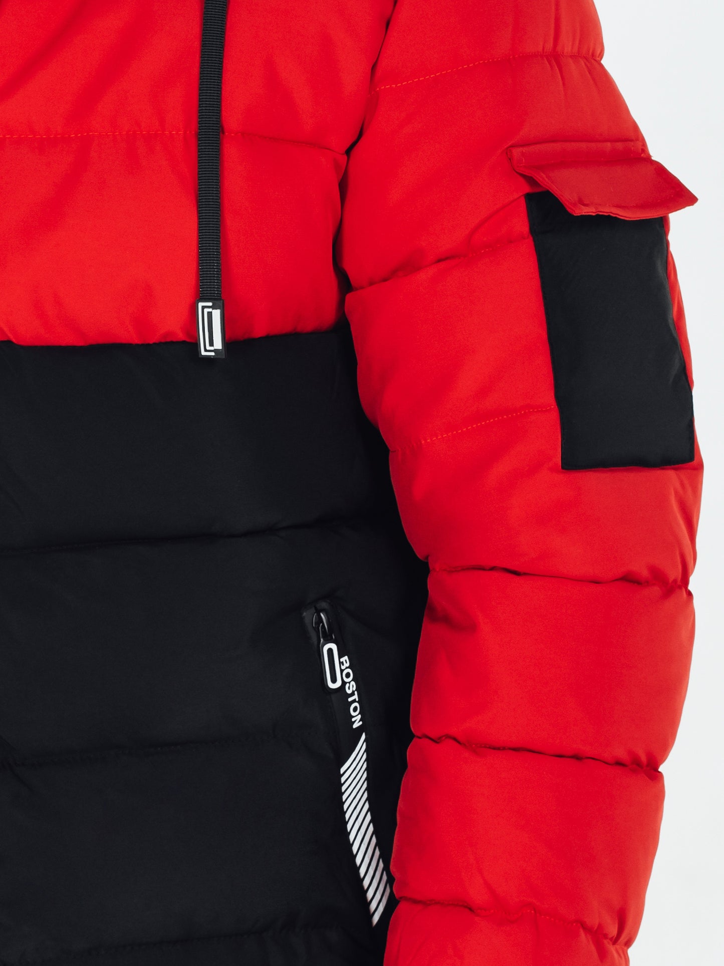 Veste matelassée d hiver pour hommes à capuche amovible du S au 2XL