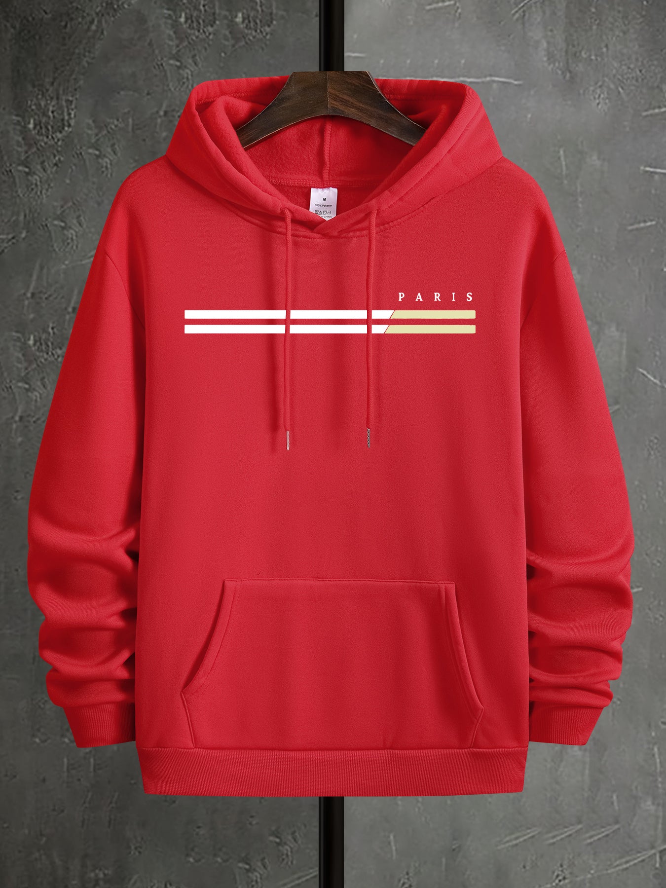Sweat à capuche homme imprimé graphique (paris) du 2XL au 5XL