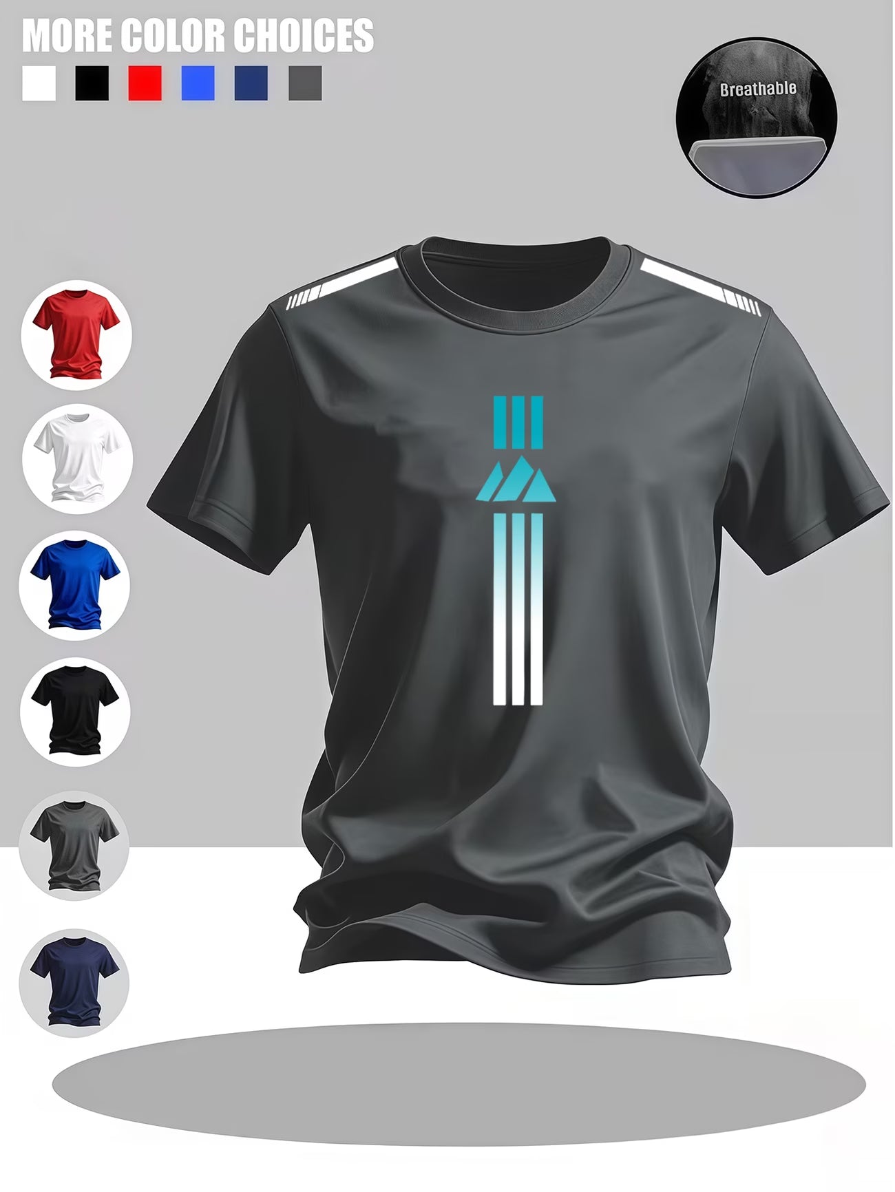 T-shirt décontracté à col rond pour homme avec logo individuel à manches courtes du S au 2XL MAEJORKEN