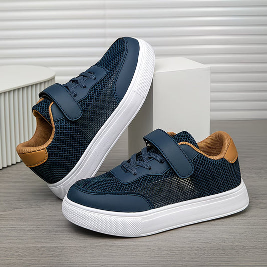 Nouvelles chaussures de skate d'été respirantes pour enfants, chaussures de sport en maille, avec fermeture auto -agrippante, adaptées aux garçons et aux filles du 28 au 38 MAEJORKEN