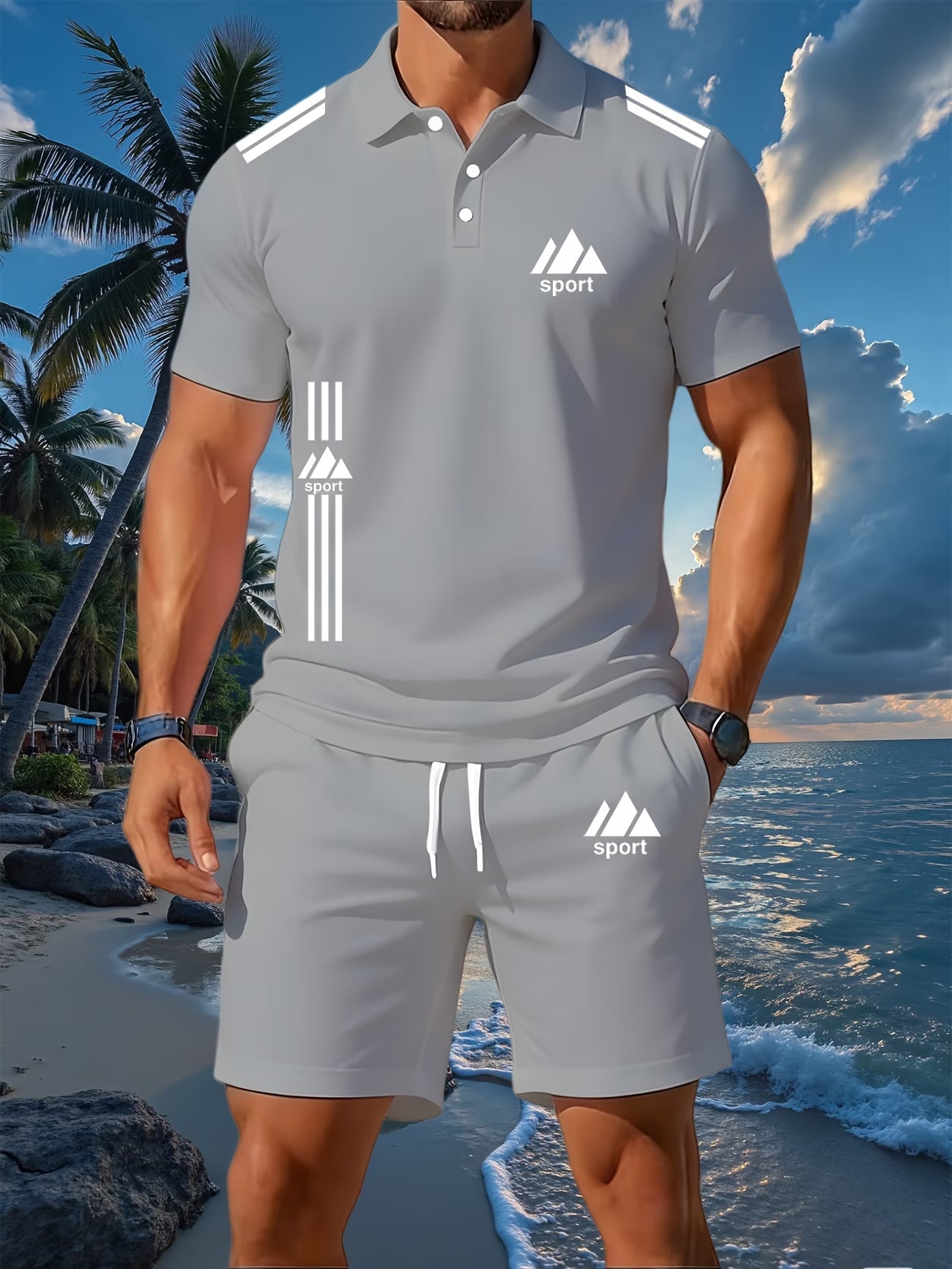 Ensemble de polo confortable pour homme, nouvelle tenue décontractée assortie du S au 3XL MAEJORKEN